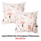 Bianca Pair of Layla White European Pillowcases 65 x 65cm