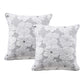 Bianca Pair of Leona White European Pillowcases