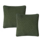 Bianca Pair of Lester Olive Velvet European Pillowcases 65 x 65cm