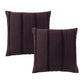 Bianca Pair of Malua Grape European Pillowcases 65 x 65cm