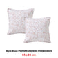 Bianca Pair of Myra Blush European Pillowcases 65 x 65cm