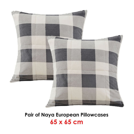 Bianca Pair of Naya European Pillowcases