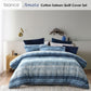 Bianca Amata Blue Cotton Sateen Quilt Cover Set Queen