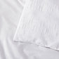 Bianca Cosmo White Soft Chenille Geometric Quilt Cover Set Super King