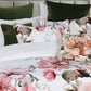 Bianca Eliana White Floral Printed Cotton Sateen Quilt Cover Set King