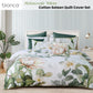 Bianca Helensvale White Floral Cotton Sateen Quilt Cover Set Queen