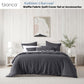 Bianca Kahlani Charcoal Waffle Quilt Cover Set Super King