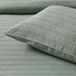 Bianca Kahlani Sage Waffle Quilt Cover Set Queen