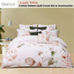 Bianca Layla White Floral Printed Cotton Sateen Quilt Cover Set King