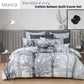 Bianca Myrtleford Grey Cotton Sateen Quilt Cover Set King