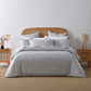 Bianca Pesaro Grey Polyester Cotton Quilt Cover Set Super King