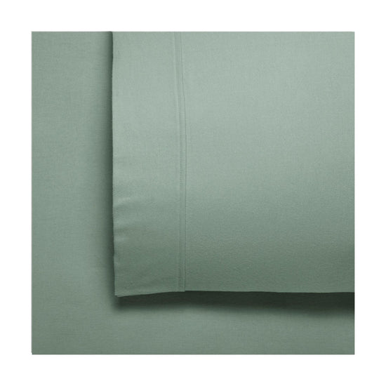 Bianca Fletcher Flannelette Cotton Sheet Set Sage Double