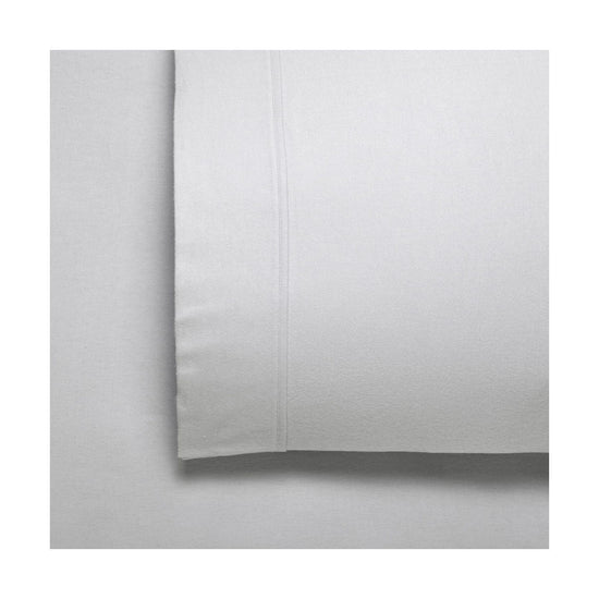 Bianca Fletcher Flannelette Cotton Sheet Set Silver Double