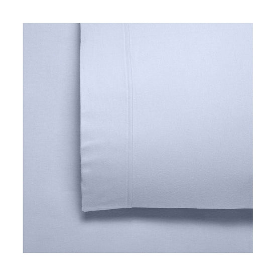 Bianca Fletcher Flannelette Cotton Sheet Set Steel Blue Single