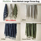 Bianca Maldon Faux Mohair Large Throw Rug 150 x 220 cm Silver