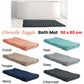 Chenille Toggle Bath Mat 50 x 80cm Taupe