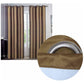 Emporio Hudson Pair of Coated Back Blockout Eyelet Curtains 137 x 213cm each Camel