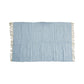 Large Chindi Cotton Handmade Floor Mat with Tassels 90 x 150 cm Sky