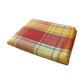 Cotton Plaid Checks Oblong Table Cloth Yellow 150 x 230cm
