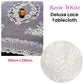 Rosie White Large Deluxue Lace Rectangle Tablecloth 150cm x 230cm 6 to 8 Seaters
