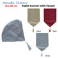Metallic Texture Table Runner with Tassel 33 x 180 cm Red