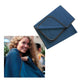 250GSM Ribbed Polar Fleece Throw 100 x 150cm Blue
