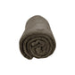 Solid Colour Soft Coral Fleece Throw Rug 127 x 152 cm Walnut