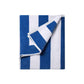 400GSM Cabana Stripe Cotton Polyester Beach Towel Blue