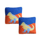 Pack of 2 Dinosaur Embroidered Quilted Cushion Covers 43 x 43 cm