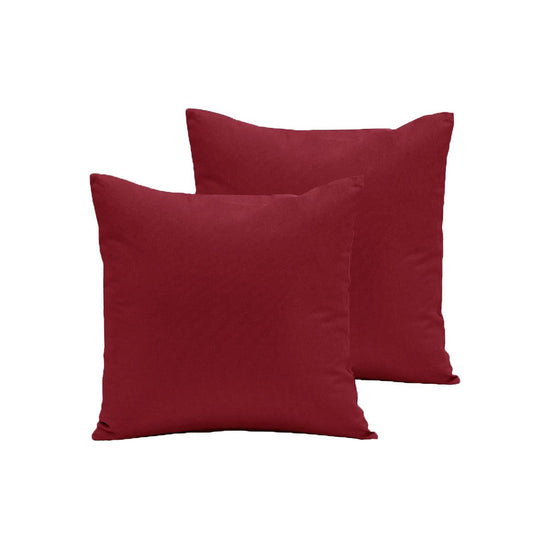 Pair of Polyester Cotton European Pillowcases Cherry