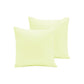 Pair of Polyester Cotton European Pillowcases Ivory