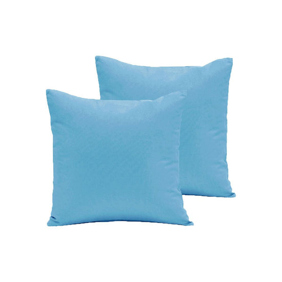 Pair of Polyester Cotton European Pillowcases Sky