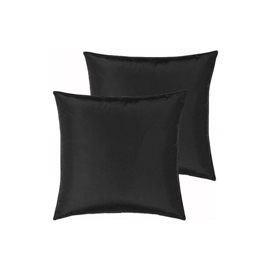 PepperMIll Satin European Pillowcases ( Pair ) BLACK