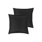 PepperMIll Satin European Pillowcases ( Pair ) BLACK