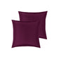 PepperMIll Satin European Pillowcases ( Pair ) BURGUNDY