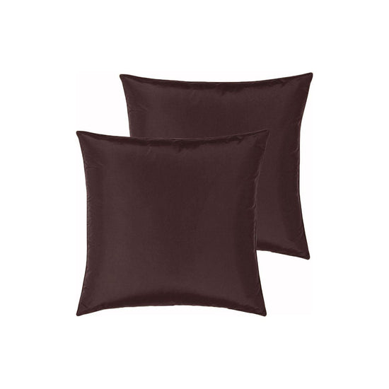PepperMIll Satin European Pillowcases ( Pair ) CHOCOLATE