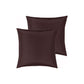 PepperMIll Satin European Pillowcases ( Pair ) CHOCOLATE