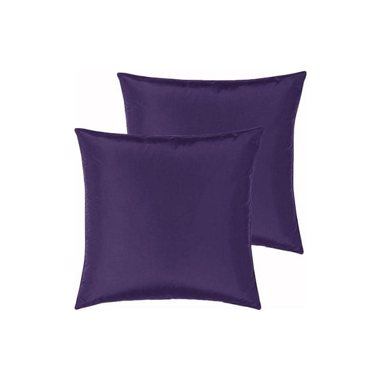PepperMIll Satin European Pillowcases ( Pair ) EGGPLANT