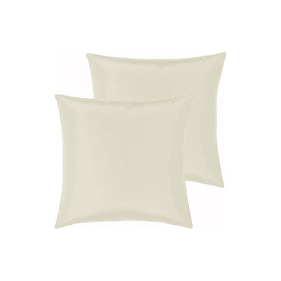 PepperMIll Satin European Pillowcases ( Pair ) IVORY