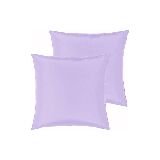 PepperMIll Satin European Pillowcases ( Pair ) LILAC