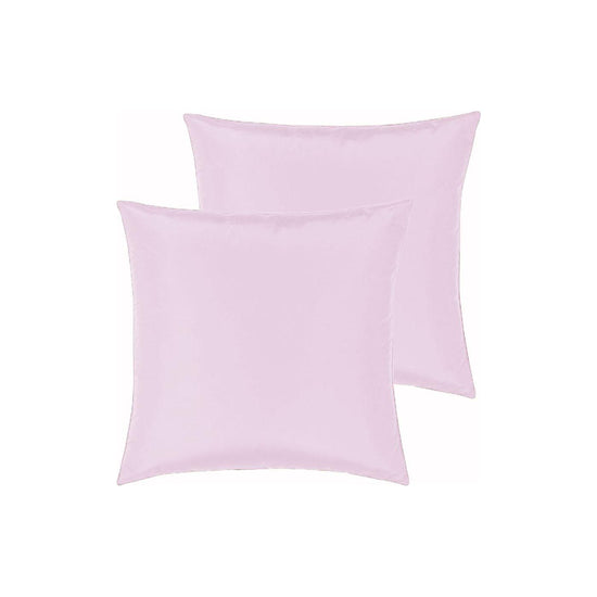 PepperMIll Satin European Pillowcases ( Pair ) PINK