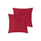 PepperMIll Satin European Pillowcases ( Pair ) RED