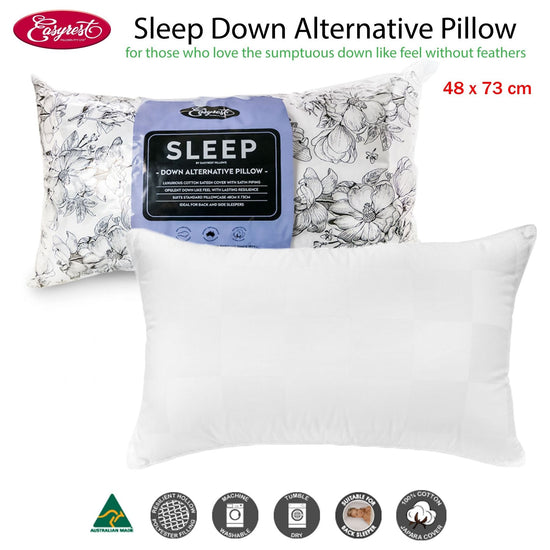Easyrest Sleep Down Alternative Standard Pillow Suits Back Sleeper