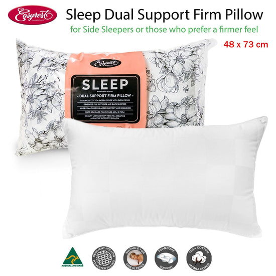 Easyrest Sleep Dual Support Firm Standard Pillow Suits Side Sleeper