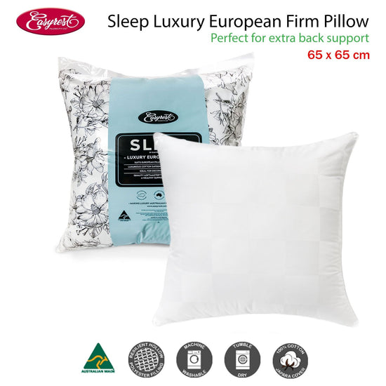 Easyrest Sleep Luxury European Firm Pillow