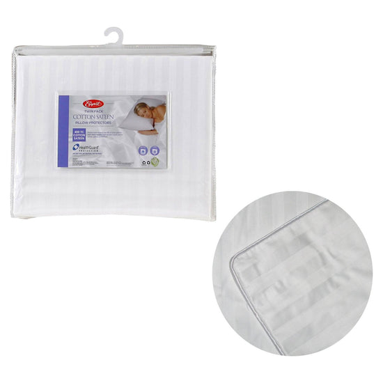 Easyrest 400TC Cotton Sateen Twin Pack Standard Pillow Protectors