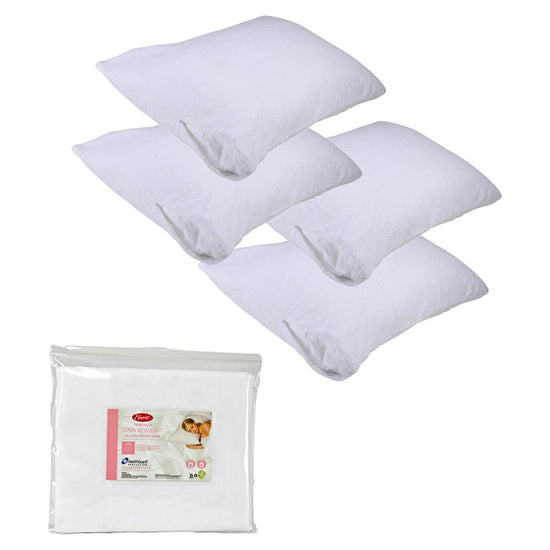 Easyrest Stain Resistant Standard Pillow Protectors 4 Pack