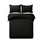Designer Selection Denver Embossed Quilt Cover Set Black King