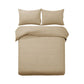 Designer Selection Denver Embossed Quilt Cover Set Latte King