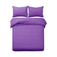 Designer Selection Denver Embossed Quilt Cover Set Purple King